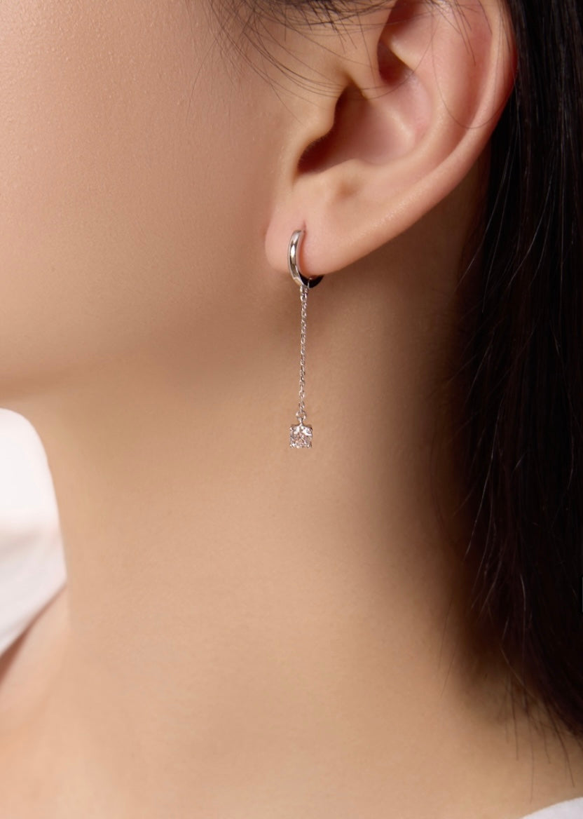 925 Sterling Silver Chain Earrings