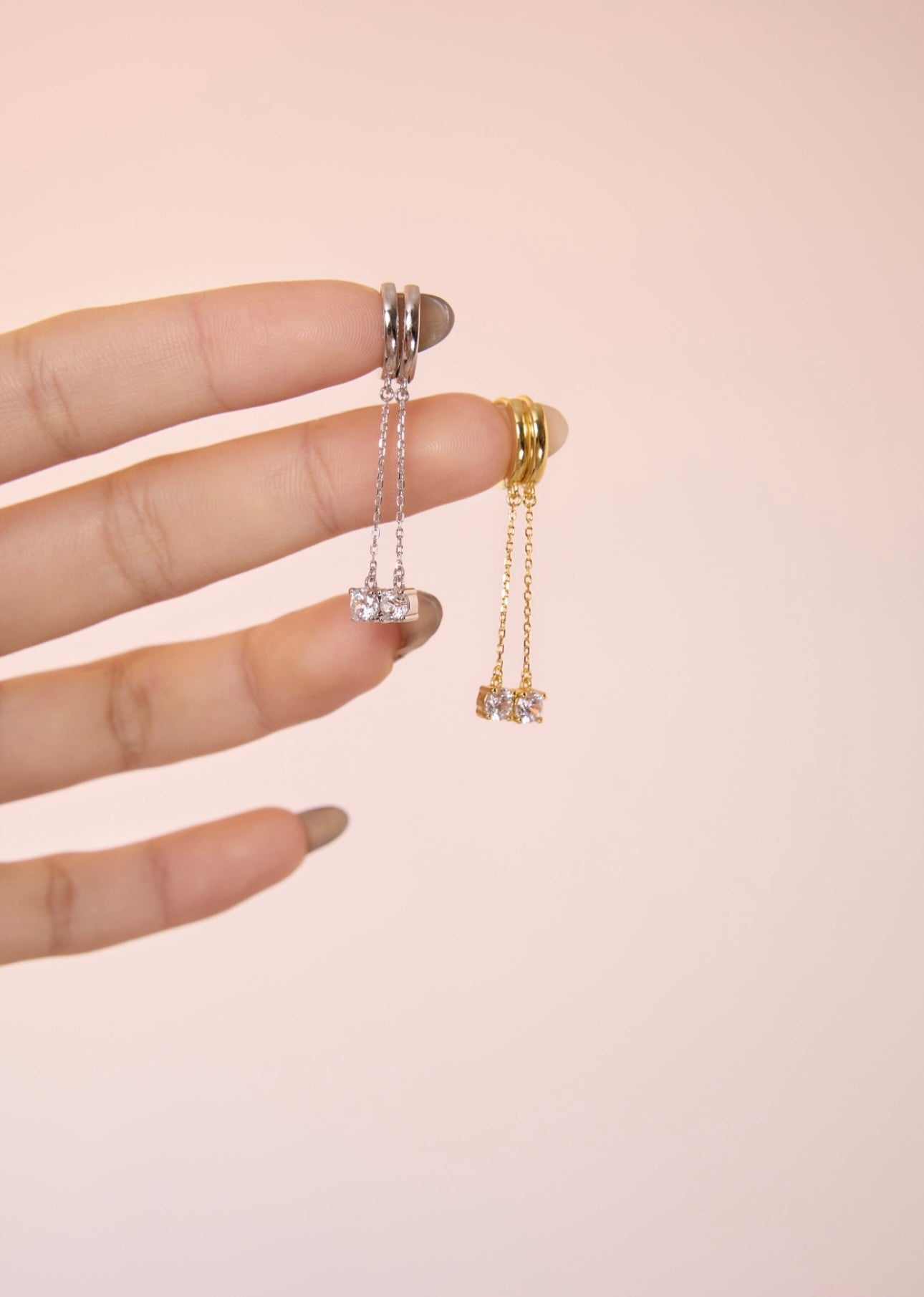 925 Sterling Silver Chain Earrings