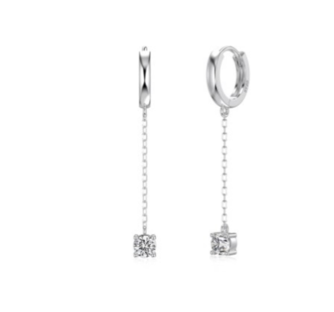 925 Sterling Silver Chain Earrings